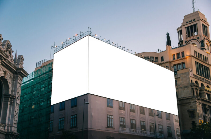 billboard, mockup, signboard, marketing